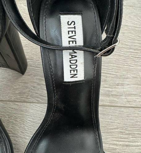 Steve Madden  Black High Heel Buckle Pump Shoes