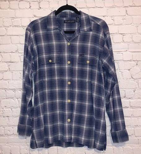 Pepe Jeans  London Vintage Blue Plaid Flannel