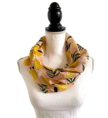 Daisy Lemon Tree &  Print Yellow Green Pink & White Style Scarf OSFM