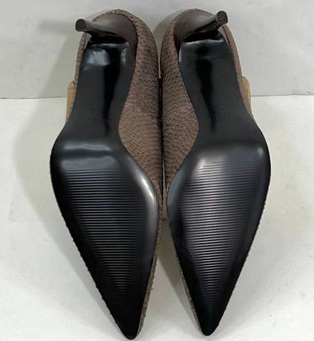 Colin Stuart Pointed Toe Snake Leather Heels