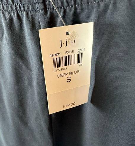 J.Jill  Women’s Capri Leggings Pima Cotton-Blend Stretch Deep Blue S NWT