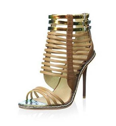 L.A.M.B. By Gwen Stefani Women’s Brook Strappy Peep Toe Sandal Heels ( 7.5 )