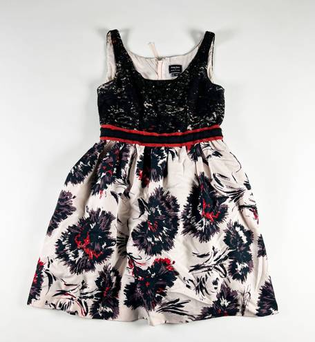 Peter Som  x Made In Kind Anthropologie Brushed Blossom Floral Sequin Dress 12