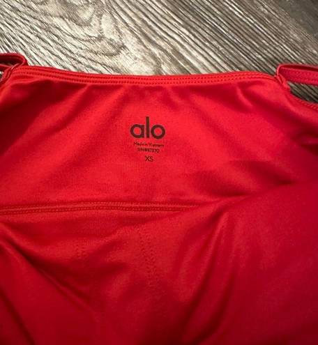 Alo Yoga Red Sports Bra