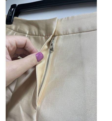 ALLSAINTS  NWT London Shimmer Short in Gold size 4 Women’s Designer Shorts