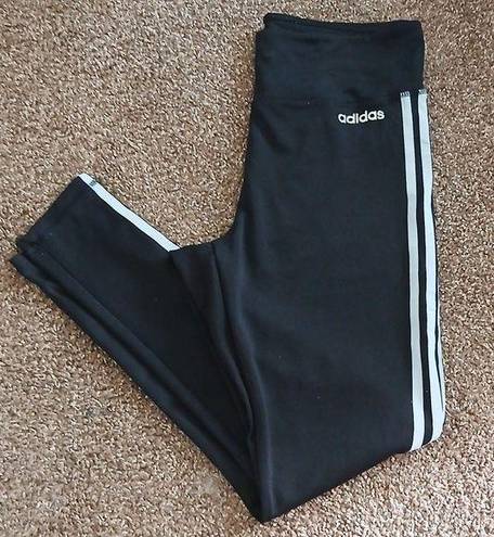 Adidas black and white athletic leggings size large