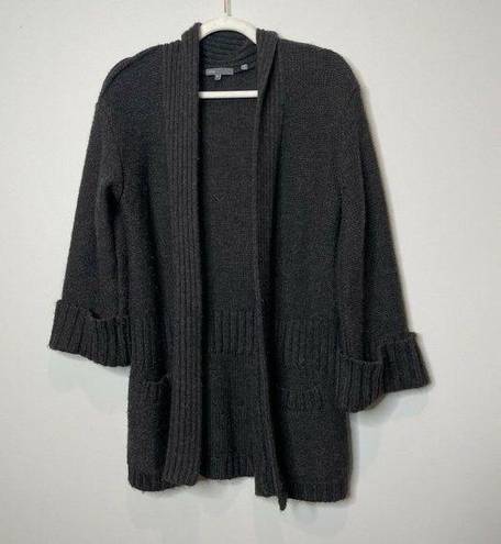 Vince  Alpaca Wool Blend Charcoal Gray Cardigan Size Medium