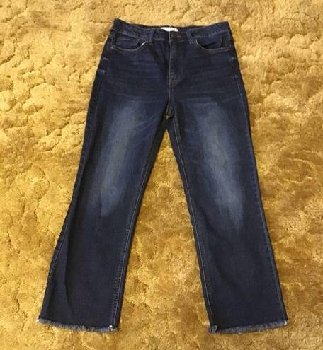 Harper  high rise straight cropped jeans