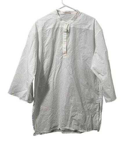 The Row  Omao Oversized Cotton-voile Tunic Ivory Women's Size M Casual Relaxed