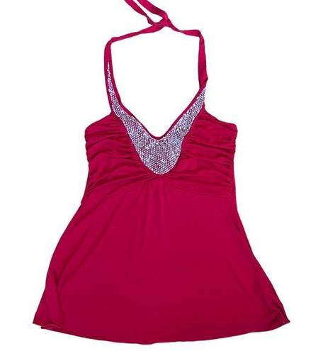 A Byer Y2K Halter Red Tank Top ❤️