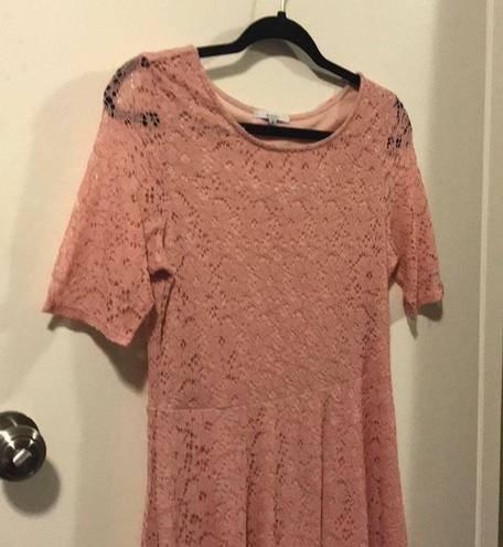 Acemi - New pink  lace fit and flare dress size medium