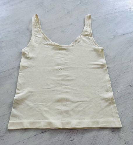 Anthropologie  Seamless Shaping Tank in Off White Size Large NWOT