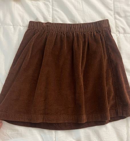 American Eagle Brown Corduroy  Skirt