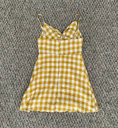 Reverse Yellow Gingham Dress