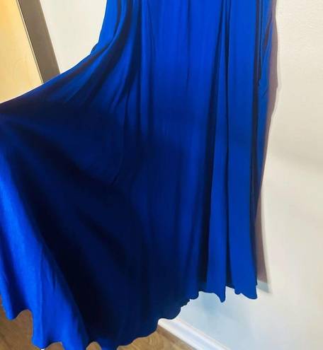 Yumi Kim  Mercer Street Button Down Royal Blue Smocked Back Midi Dress size M