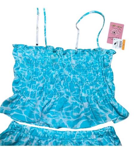 NWT Shady Lady Pool Print Design Pjs Blue