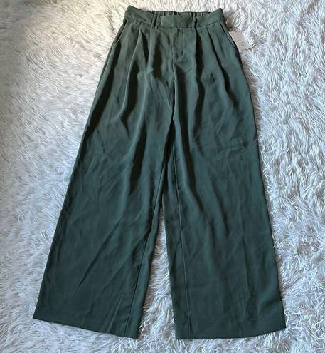 A New Day  Women's High-Rise Wide Leg Fluid Pants grassy Glen size 2