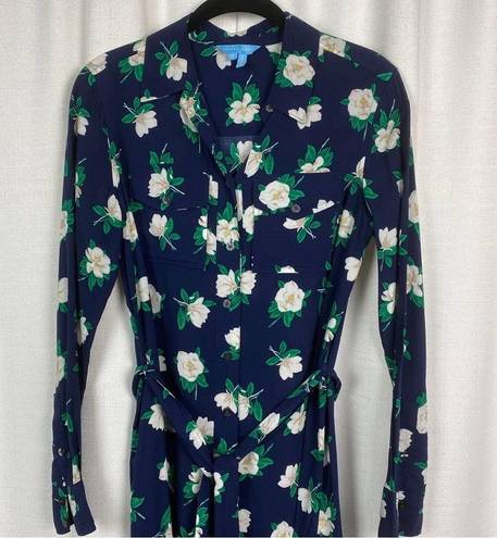 Draper James  Blue Floral Magnolia Shirt Dress Sz.0