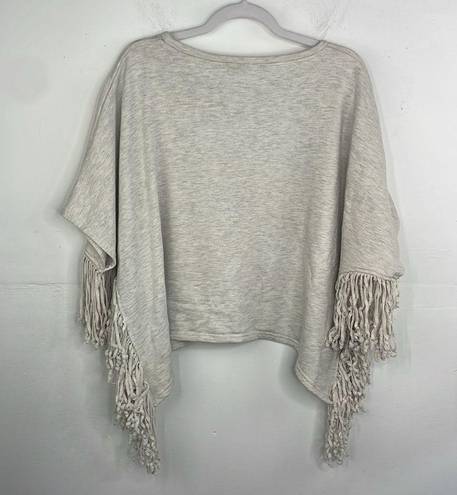 Anthropologie  TP Flowered Fringe Poncho