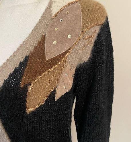 Vintage patchwork sweater Size M