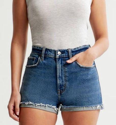 Abercrombie & Fitch Curve Love High Rise Mom Shorts