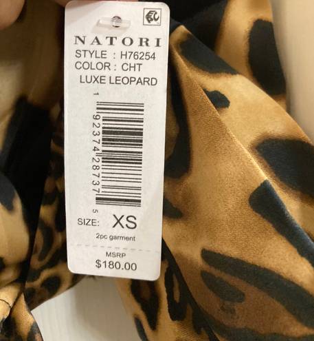 Natori NWT  LUXE LEOPARD PJ Set SIZE XS