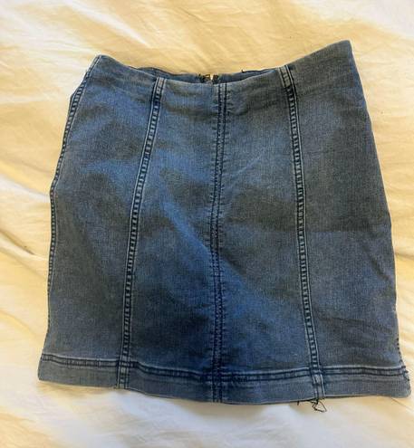 Free People Jean Skirt