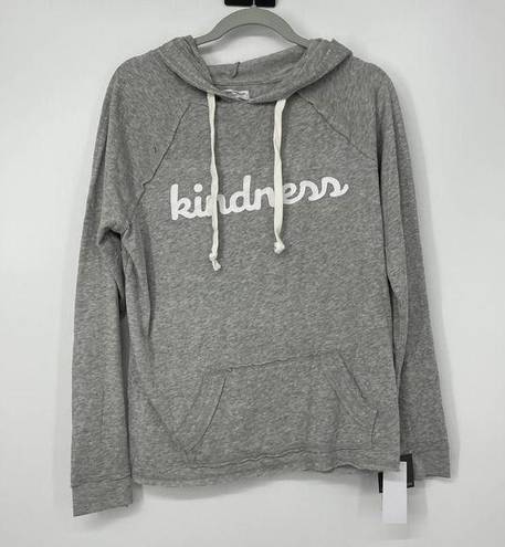 Grayson Threads  SUPER SOFT "KINDNESS" GRAY LIGHTWEIGHT GRAPHIC HOODIE LARGE