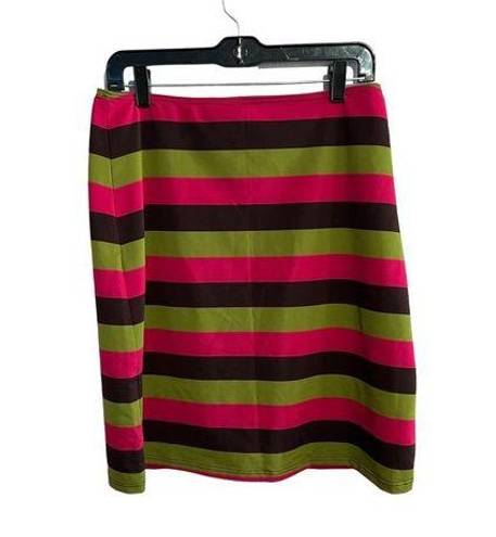 Zimmermann Vintage  Stripe Pencil Jersey Skirt