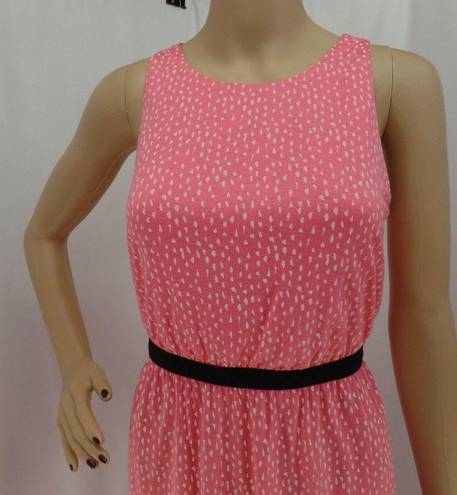 The Loft "" WATERMELON POLKA DOT PRINT SOFT KNIT CAREER CASUAL DRESS SIZE: LP NWT