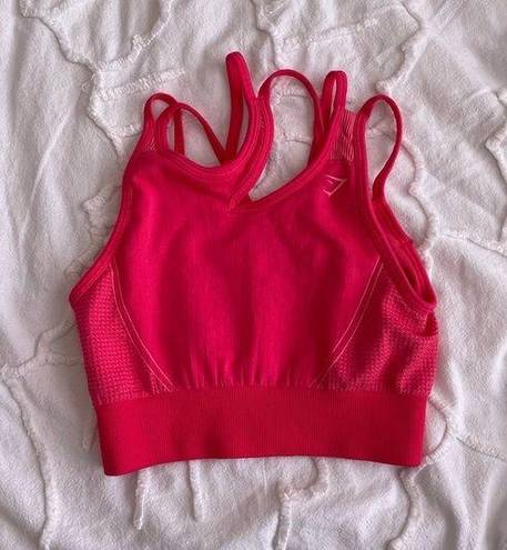 Gymshark  Ultra Seamless Hot Pink Sports Bra