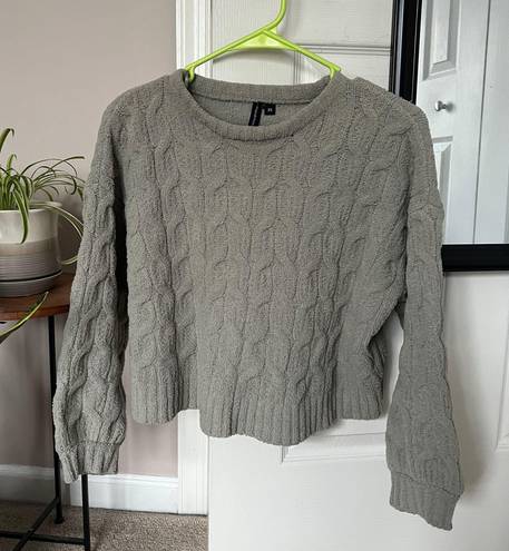 moon&madison Marshalls Green Cropped Sweater