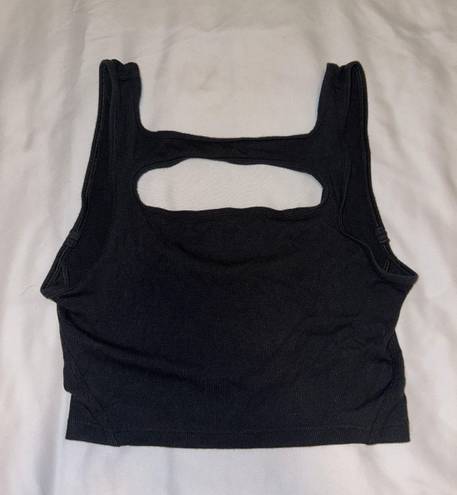 Lululemon Black Cutout Top