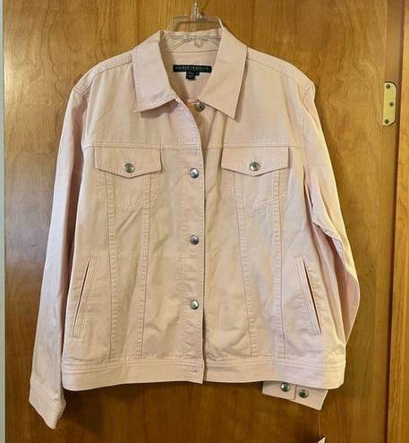 Krass&co Lauren Jeans  Lauren Ralph Lauren Denim Jacket Bashful Pink Trucker Vintage 2X