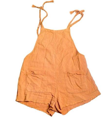 Billabong  Girl On The Run Overall  Romper- Bronze Large