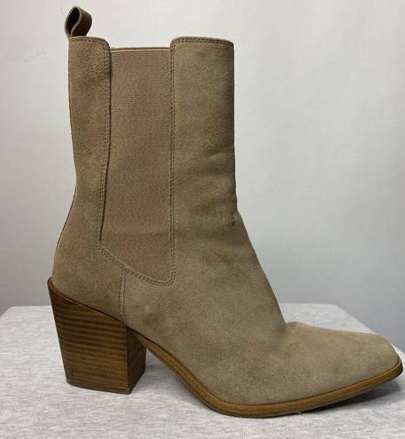 Krass&co Thursday Boot  Soho Heeled Chelsea Boots Women's 8 Sand Tan Suede Classic