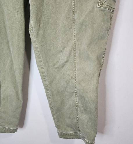 Lane Bryant  Army Green Straight Leg Cargo Women Plus Size 18 Punk Grunge Pants