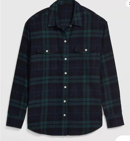 Old Navy Plaid Flannel Boyfriend Fit Shirt