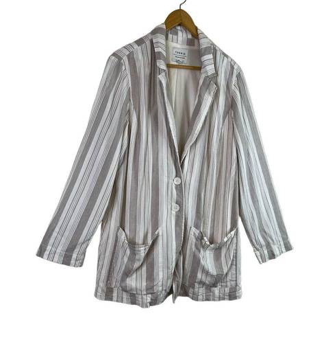 Torrid  Striped Linen Blazer