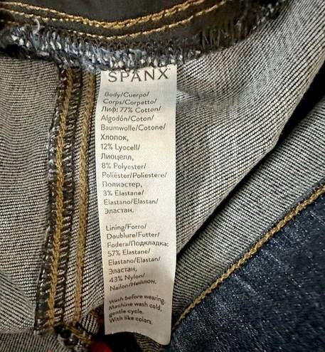 Spanx  Cropped Flare Raw Hem Jeans