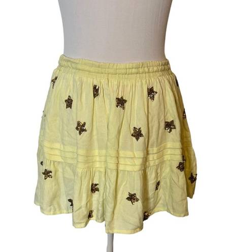 Rococo  sand yellow star skirt sz S