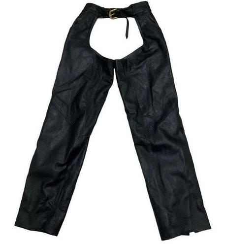 Harley Davidson  Black Leather chap pants size Small