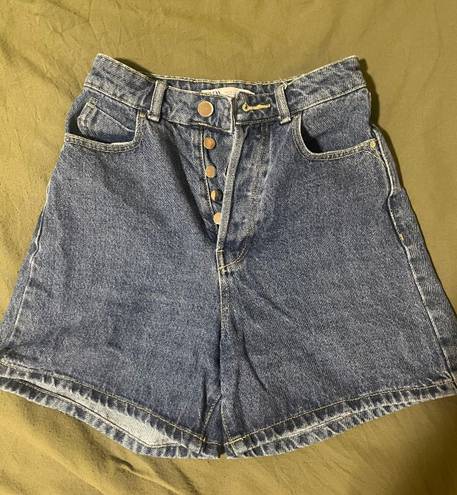 ZARA High Waisted Mom Shorts Size 0