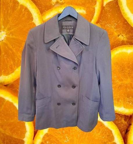 Gallery  Double Breasted Gray Blazer/‎ Lightweight Coat Size Medium