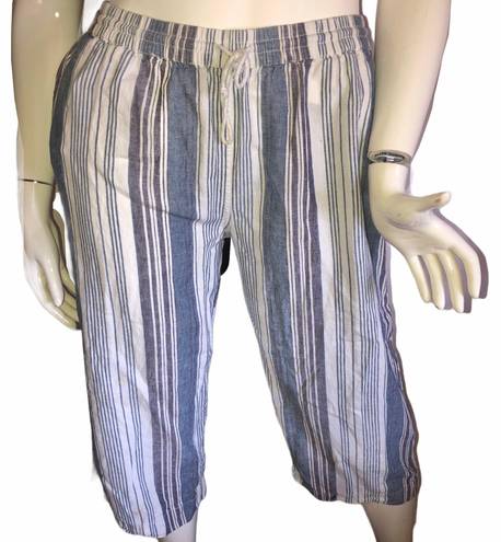 BeachLunchLounge Cropped Linen Blend Pants