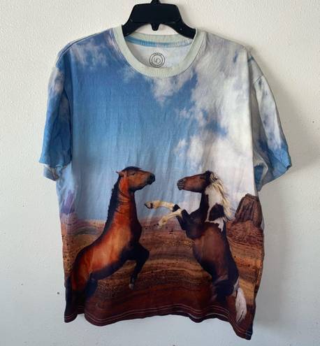 Urban Outfitters Digi Horses Oversized Graphic Tee   V#1