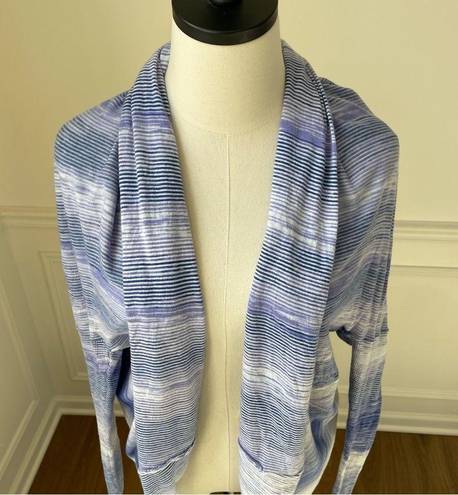 Calia by Carrie Calia Carrie Underwood Sweaters Calia Effortless Striped Cocoon Sweater Blue M