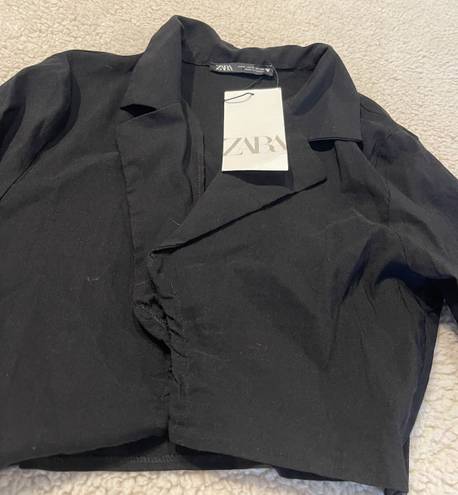 ZARA Black Cropped Blazer