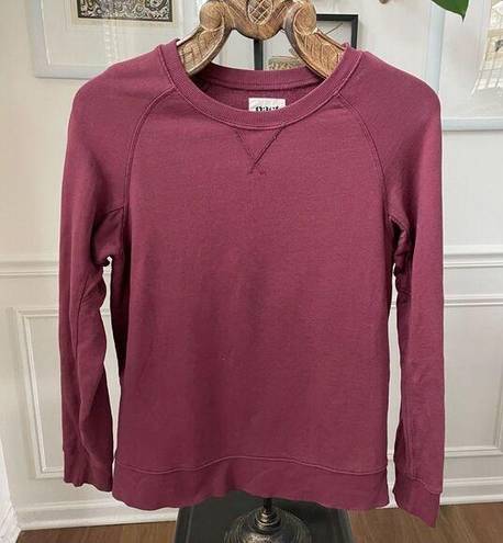 Mulberry Pact Organic Cotton Crewneck Sweatshirt Plum  M