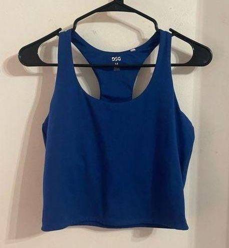 DSG blue athletic top with built in bra size M Size M